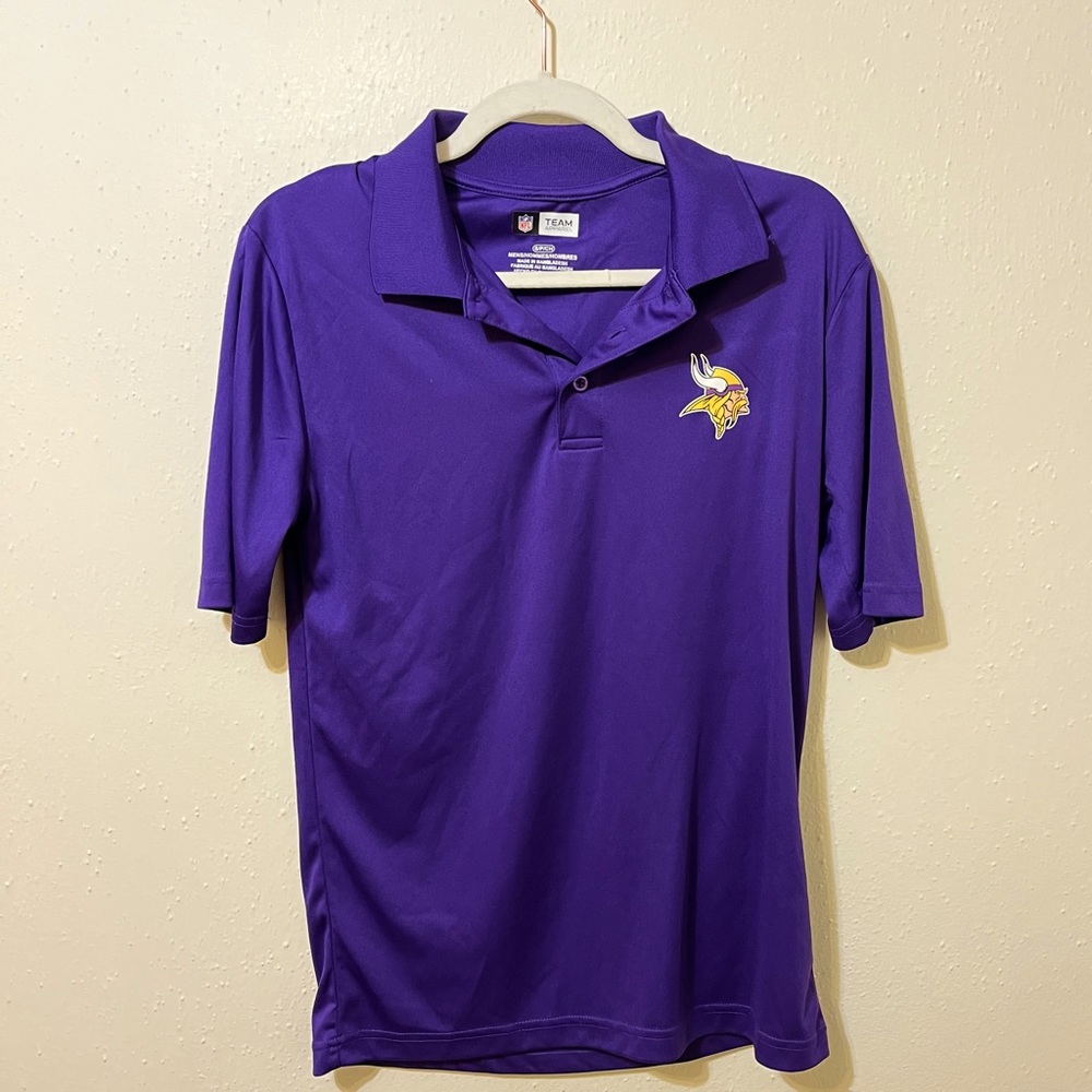 NFL Team Apparel Minnesota Vikings Golf Polo